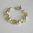 "Silver Earth Olive Nuggets" Lemon Citrin Silber Armband