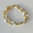 "Golden Shiny Pearl" Zuchtperlen Armband, 2-reihig