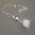 „Fluffy Crystal Snow Flake“ Bergkristall Muschelkern Fell Kette