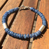 "Blue Ocean" Disthene cyanite silver Bracelet