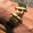 "Adorable Dream" 5-reihiges Turmalin Armband vergoldet