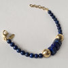 "Triangular Egypt Blue" Lapislazuli Bracelet vermeil