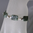 "Shimmering Green Angel" Serafinit Silber Armband
