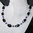 "Black Purple" Amethyst Onyx Silber Kette