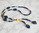 "Night Wave Globes" Lapis Lazuli Kette Silber vergoldet