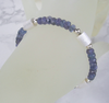 "Purple Blue" Tansanit Silber Armband
