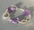 "Light Purple Crystal" Ametrin Silber Armband