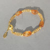 "Magic Crystal Sun" Citrin Armband vergoldet