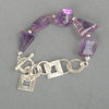 "Light Purple Crystal" Ametrin Armband