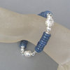 "Amazing Dark Blue" Kyanit Disthen Silber Armband