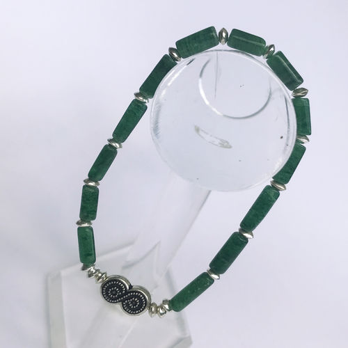„Green Wood Infinity“ Aventurin Armband